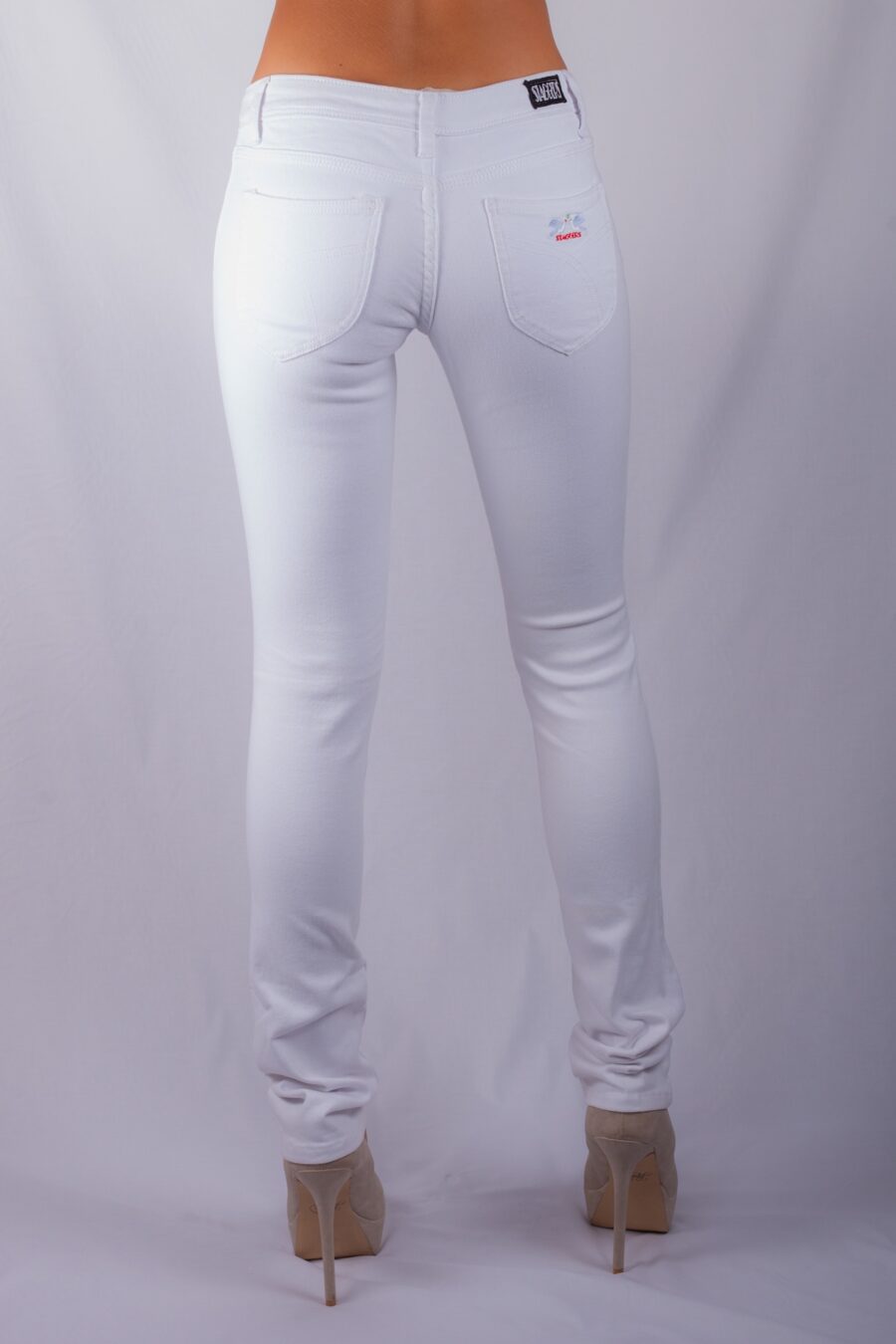 SUPATUBE LOW RISE WHITE STRETCH