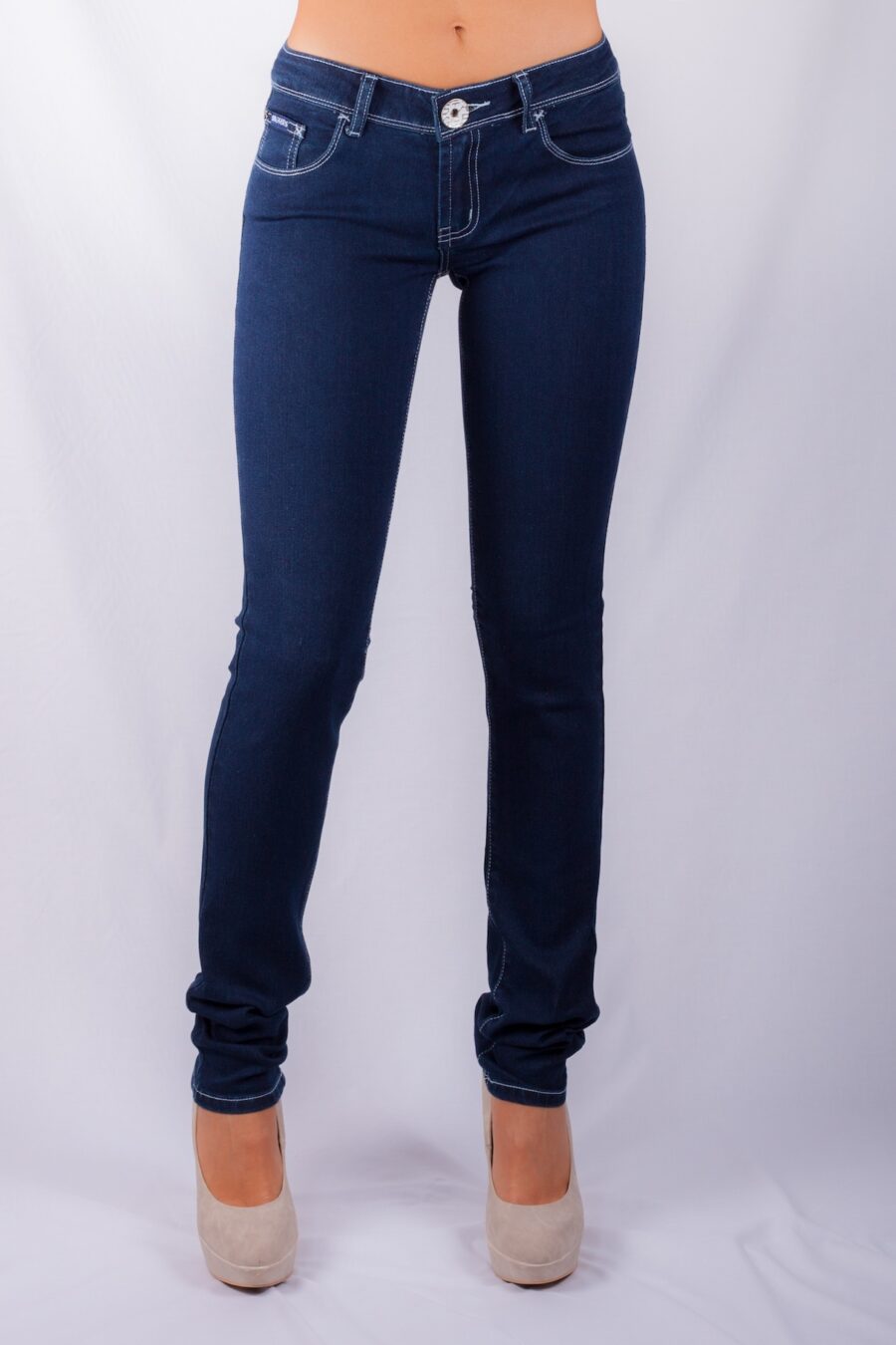 SUPATUBE LOW-RISE INDIGO RINSE STRETCH SKINNY JEANS