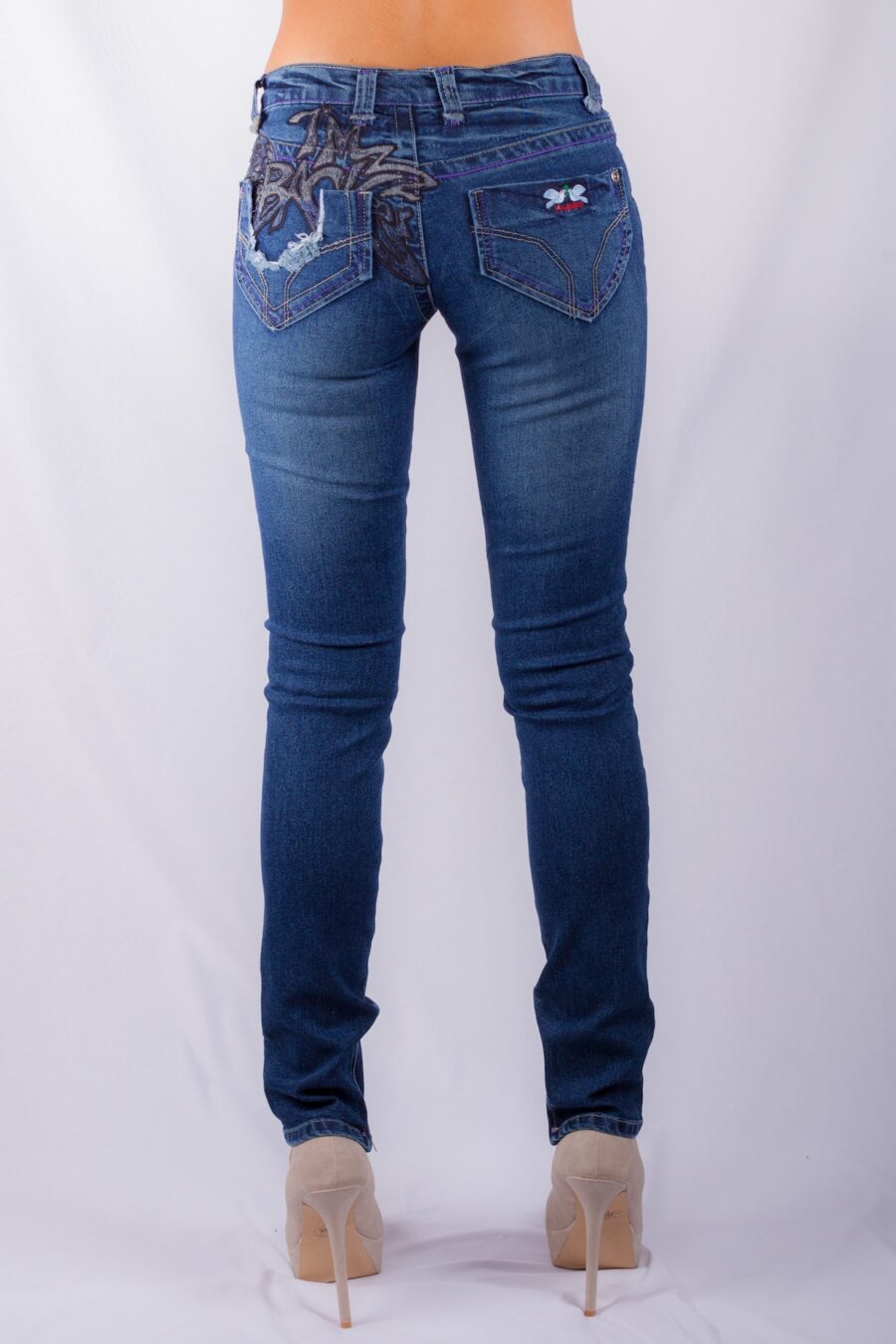 J-LO ZIP ANKLE INDIGO