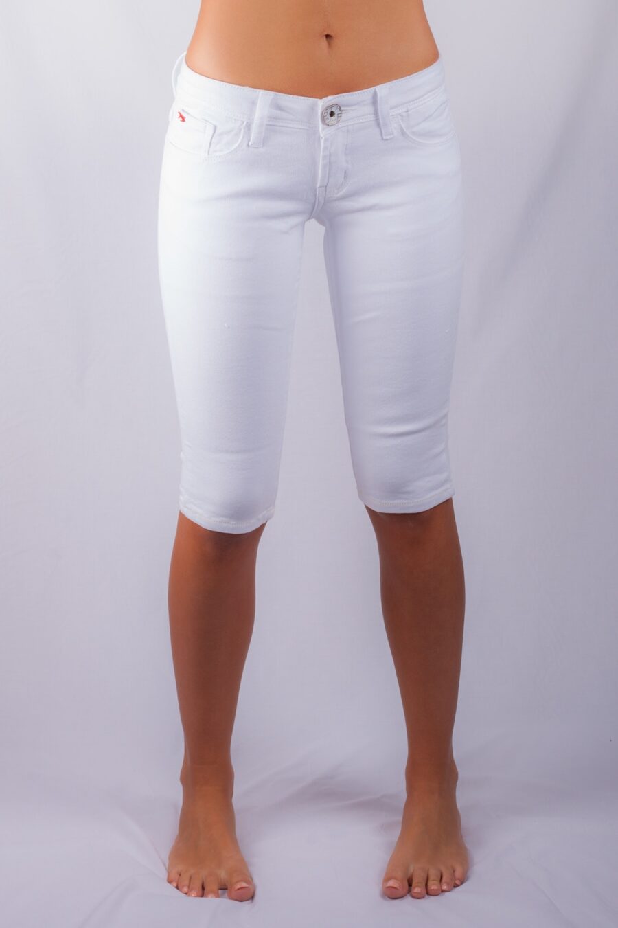 612/0 SEXY SUPATUBE BIKE SHORTS WHITE STRETCH