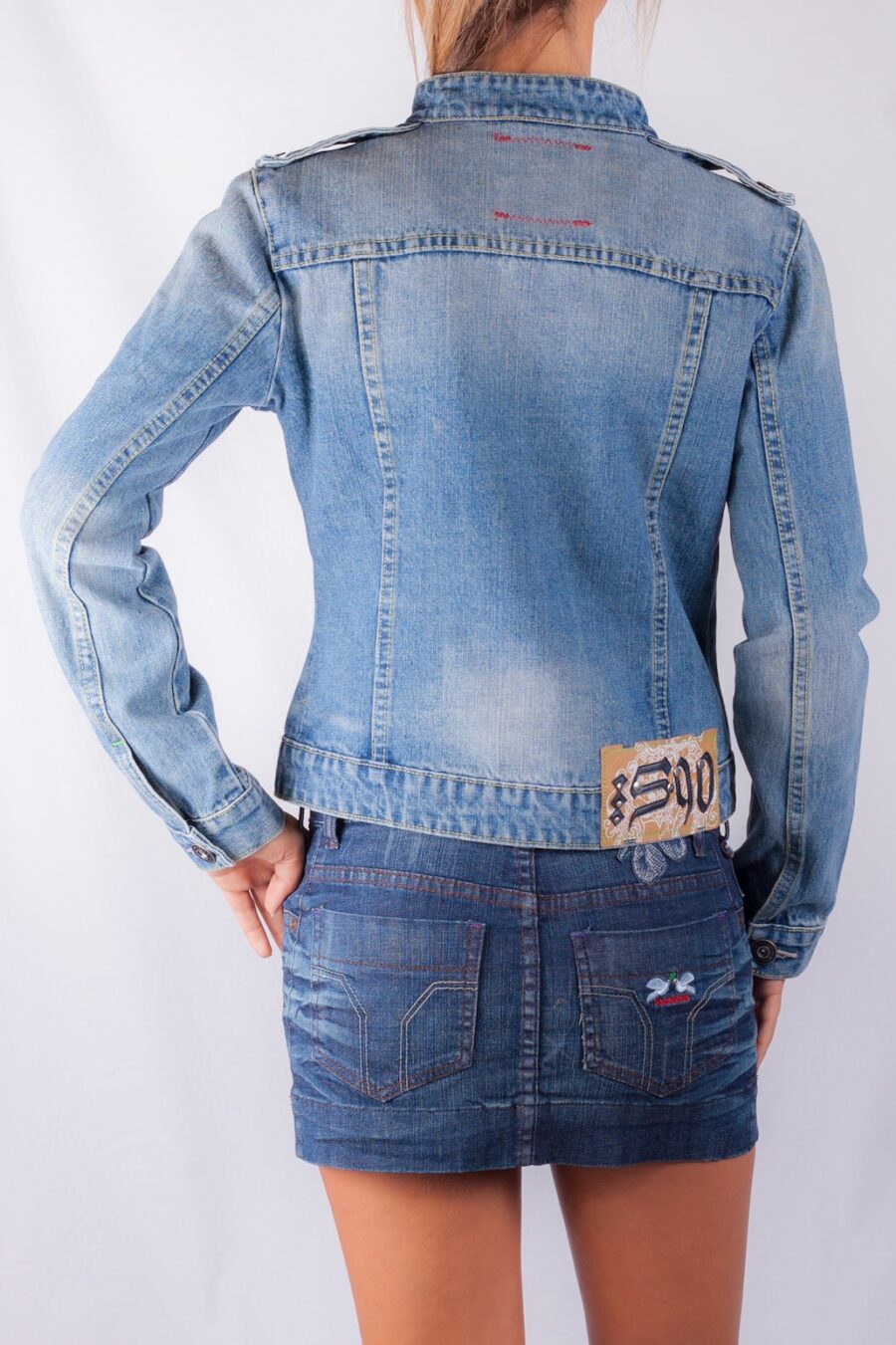 FRENCH CUT JACKET VINTAGE BLUE