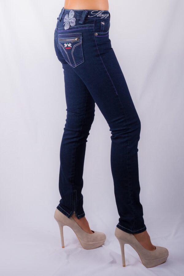 GISELE ZIP ANKLE INDIGO BLUE