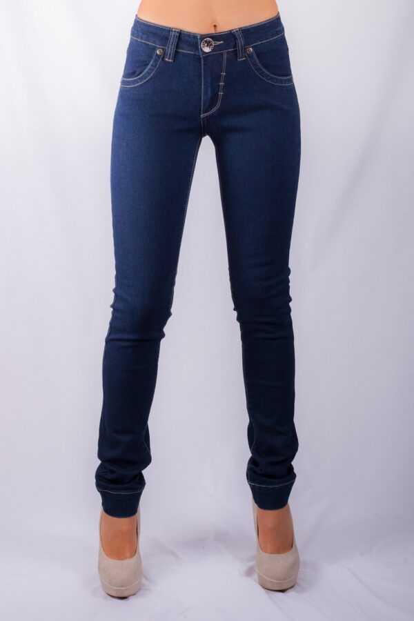 656/3 STUNNING PARIS HIGH RISE SKINNY STRETCH JEANS INDIGO BLUE