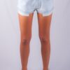 692/7 CHEEKY GEORGIA DENIM SHORTS MILKY TRASHED WASH DENIM