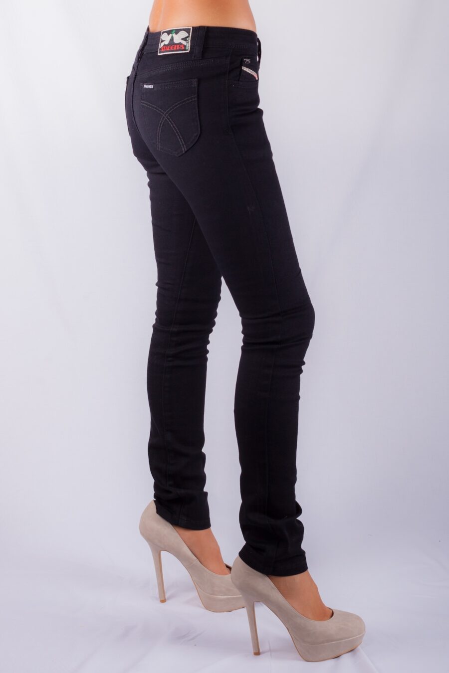 EVA  HI RISE SKINNY BLACK STRETCH