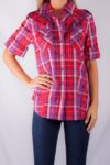 691 PREMIUM SEXY LULU CHECK SHIRTS RED MULTI