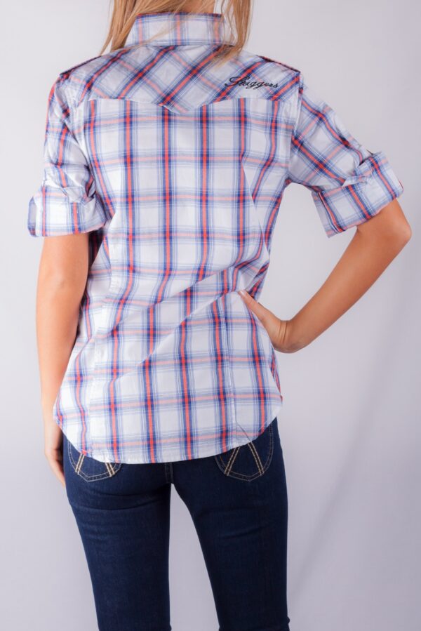 LULU CHECK SHIRT WHITE/RED/NAVY