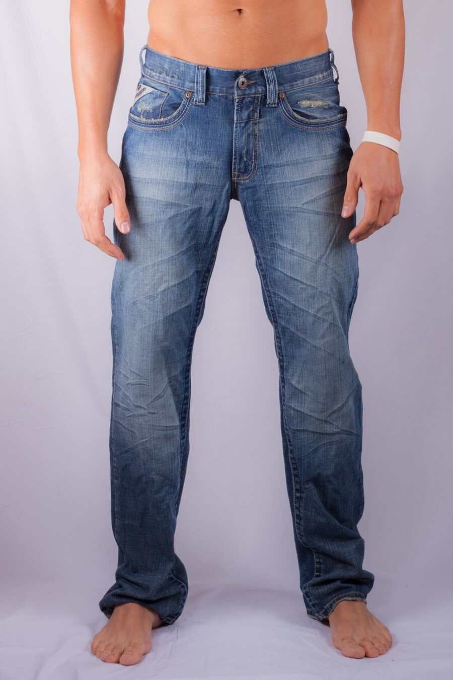 689 VINTAGE DENIM JEANS ADAM STRAIGHT LEG