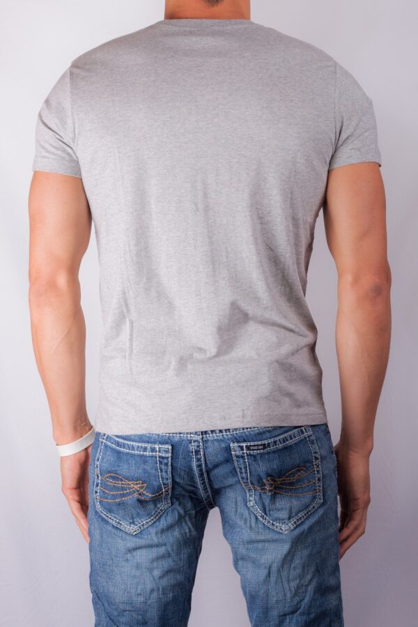 ICONIC SPLASH TEE GREY MARL