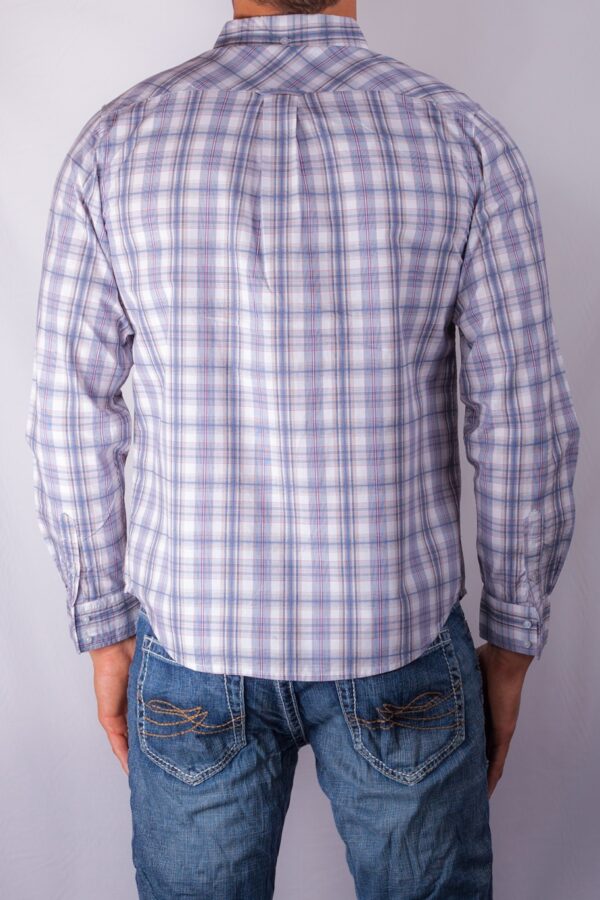 TEX CHECK SHIRT BLUE WHITE