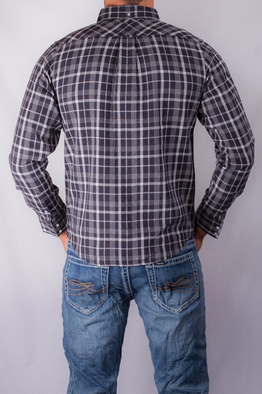 TEX CHECK SHIRT BLACK/WHITE