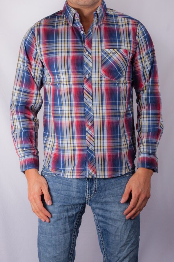 710 TIMELESS NEW CLASSIC TEX CHECK SHIRTS BLUE CHECK