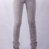 SUPATUBE LOW-RISE BLACK SNOW WASH STRETCH SKINNY JEANS