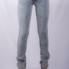 SUPATUBE LOW-RISE INDIGO SNOW WASH STRETCH SKINNY JEANS