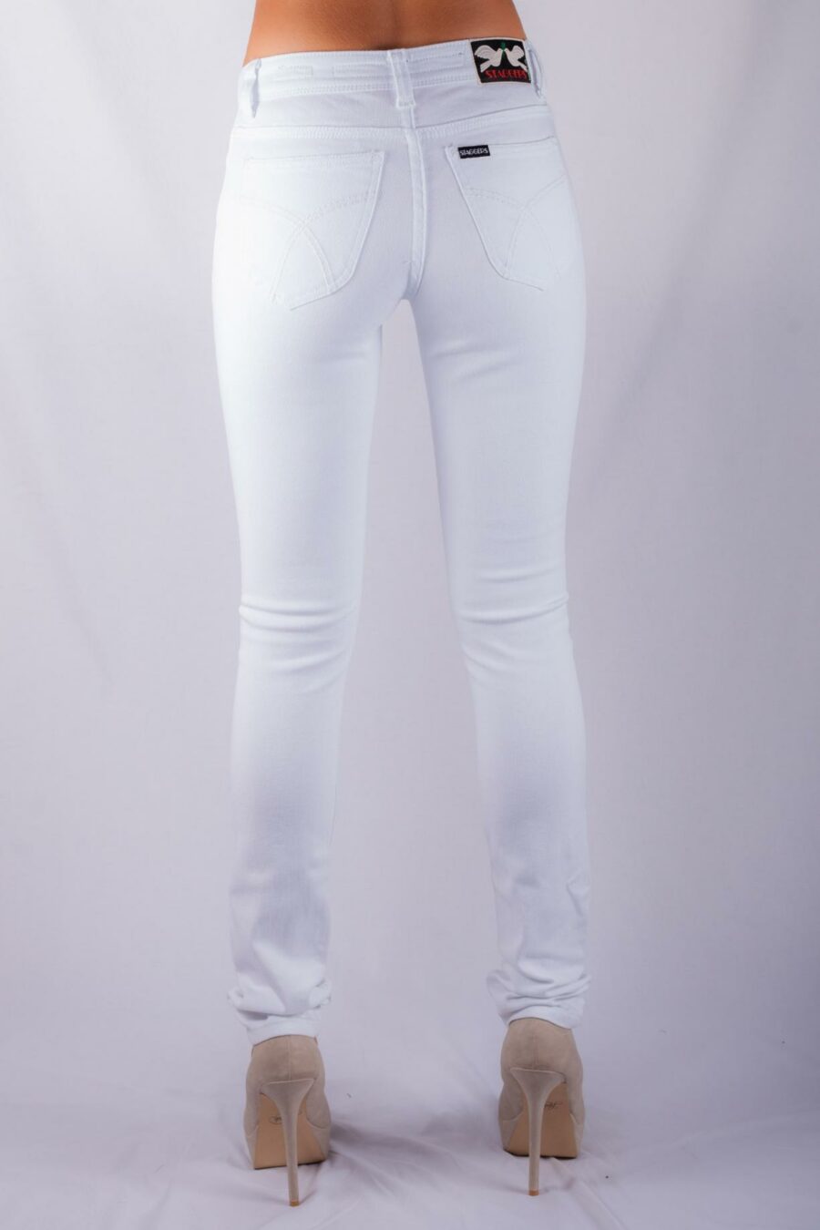 HI EVA SKINNY WHITE TRASHED JEAN